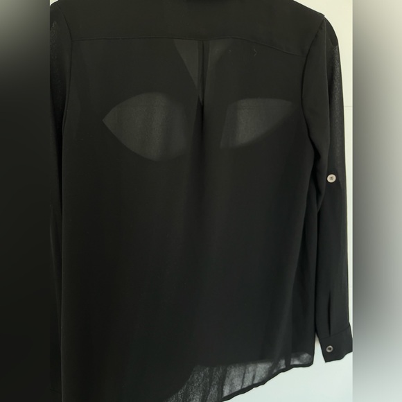 Nordstrom MinkPink Sheer Cut Out Blouse - Picture 6 of 13